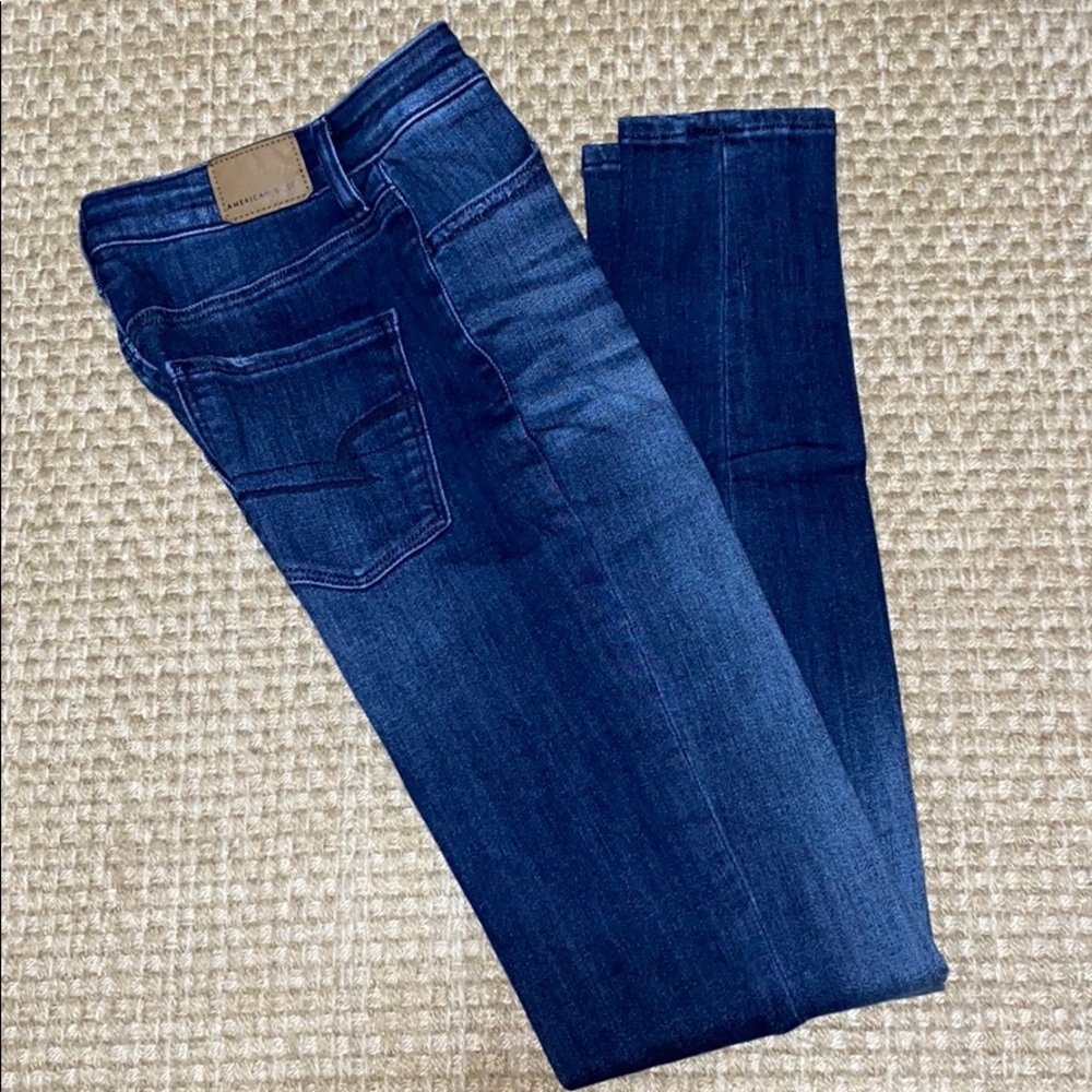 NWOT Juniors American Eagle Skinny Jeans Size 00 - Picture 1 of 8